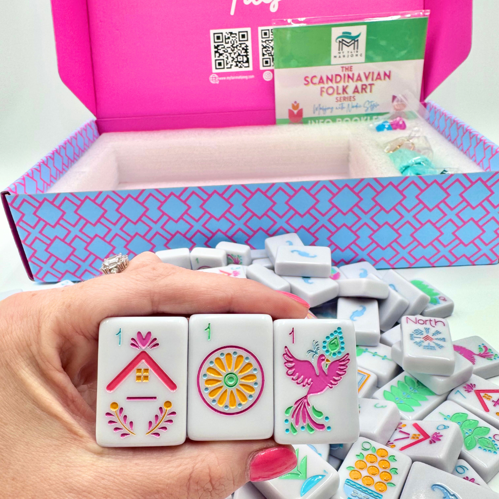LIMITED TIME SALE  - My Fair Mahjong - THE SCANDINAVIAN FOLK ART SERIES | Mahjong with Nordic Style