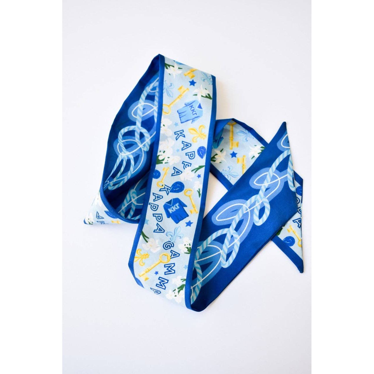 Saturday Silks - Kappa Kappa Gamma Skinny Scarf