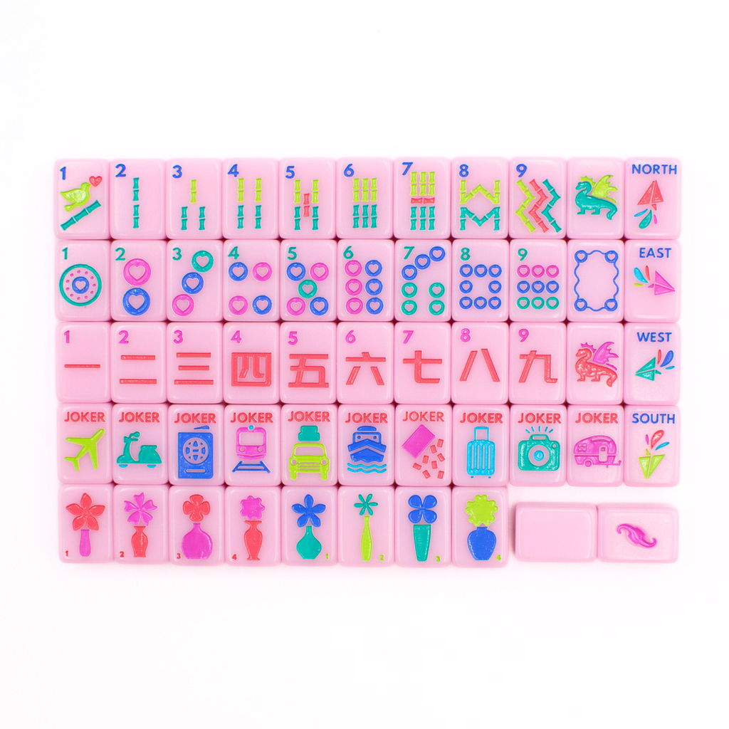 LIMITED TIME SALE  - My Fair Mahjong - MINI TRAVEL MAHJONG  |  Mini Anywhere Series  |  Pink