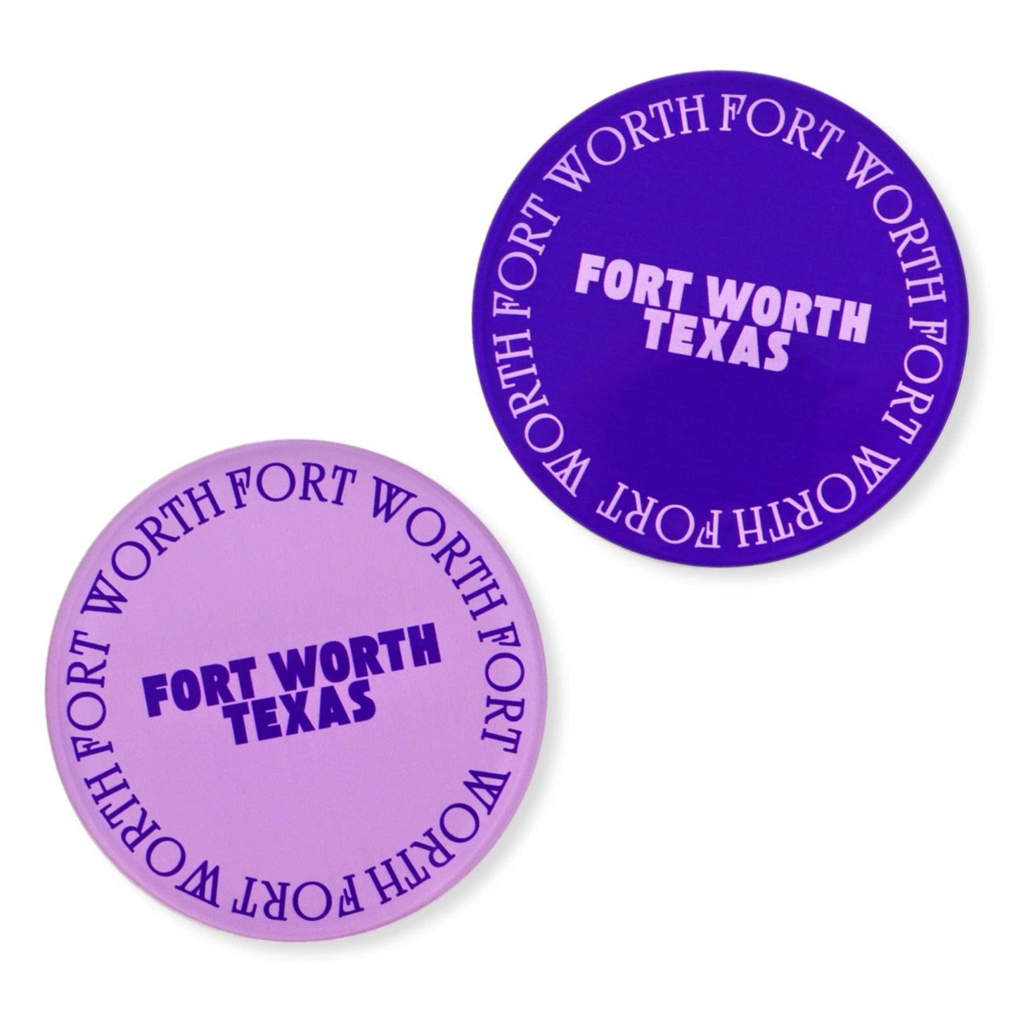 Fort Worth Texas Acrylic Coasters (set of 1)