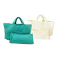 Peace Love Mahjong - Woven Mahjong Carryall : Aqua