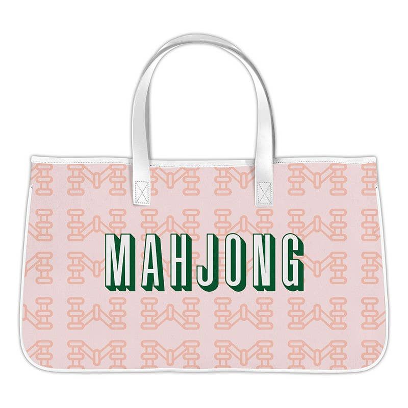Santa Barbara Design Studio  - Mahjong Canvas Tote - Mahjong: