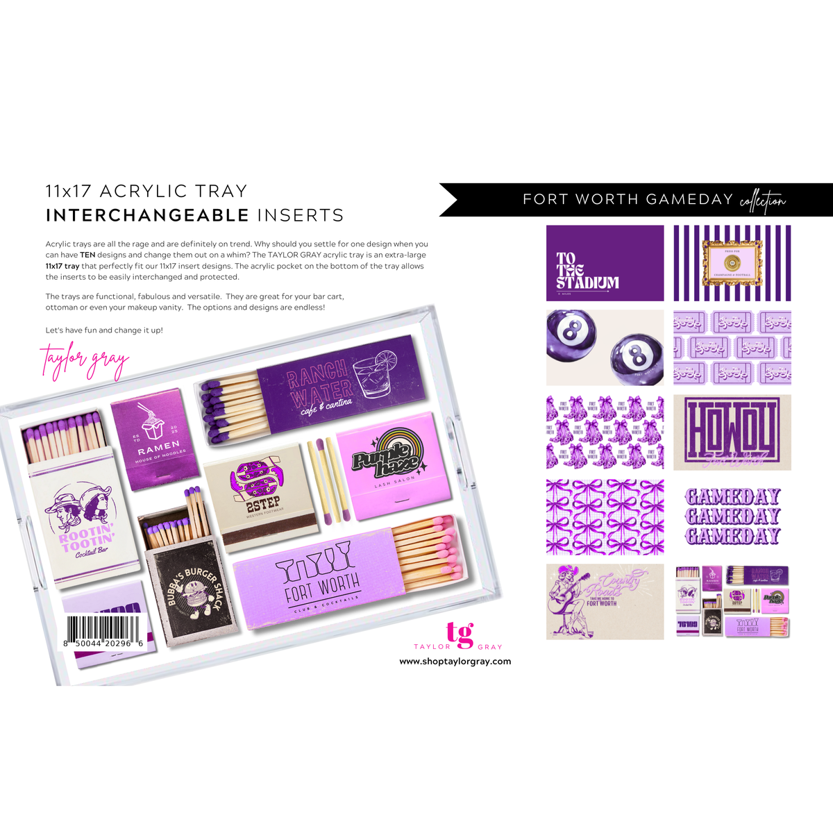 GAMEDAY FORT WORTH insert set | 11x17