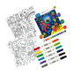 Colortopia Color by Number Paint Marker Kit - Epic Adventure