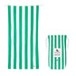 Dock & Bay USA  Quick Dry Towels - Cabana - Cancun Green: Large (63x35")