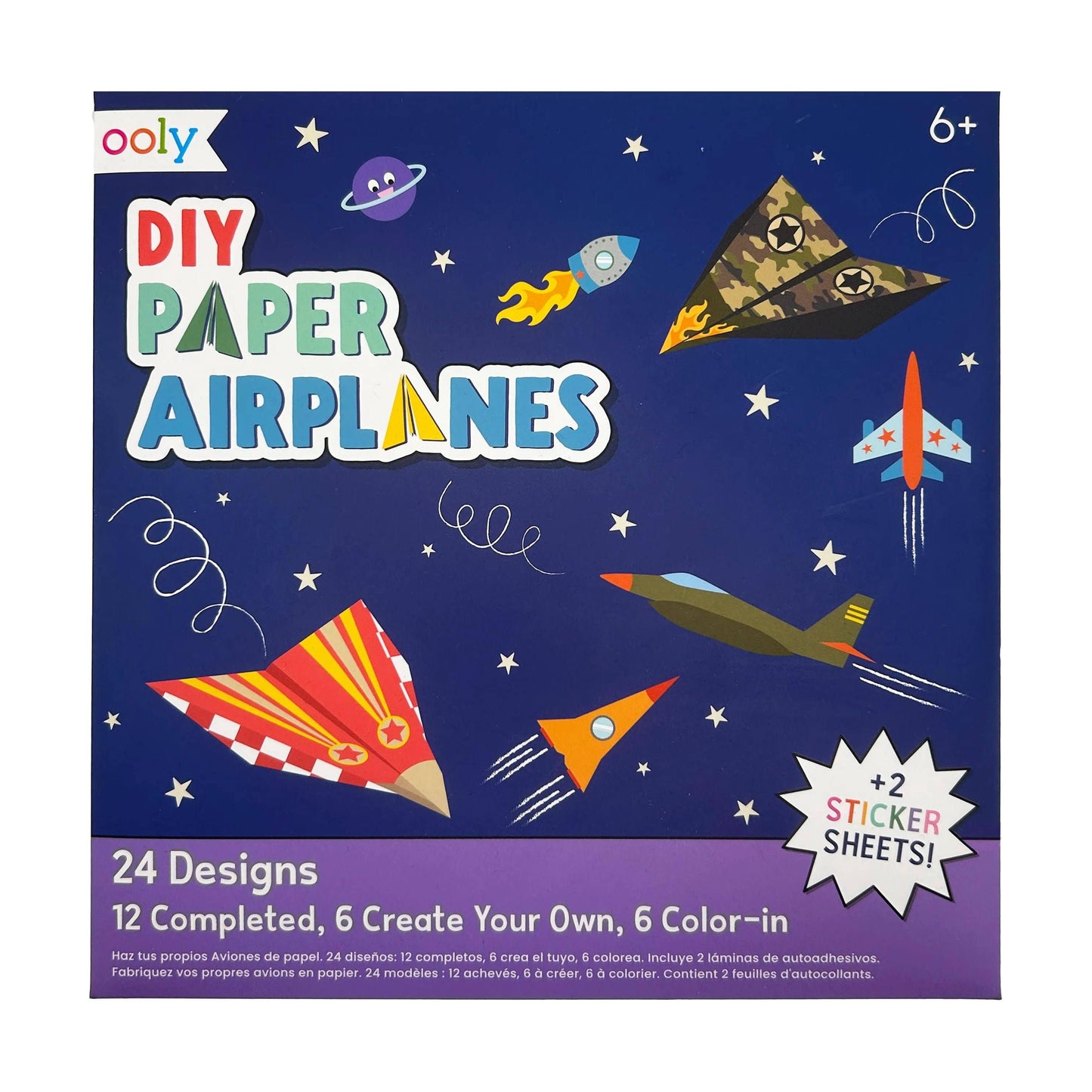 D.I.Y. Paper Air Planes Activity Kit - Set of 24 Designs