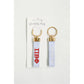 Gracefully Made Art - Pi Beta Phi Embroidered Keychain, Sorority