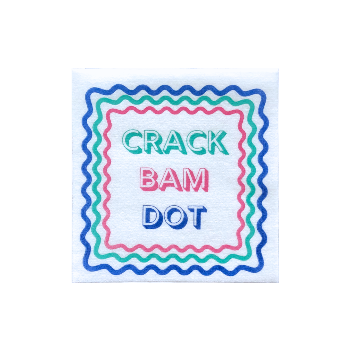 My Fair Mahjong -  Crack Bam Dot Mahjong Napkins - 50-Pack | 5'' x 5'' folded