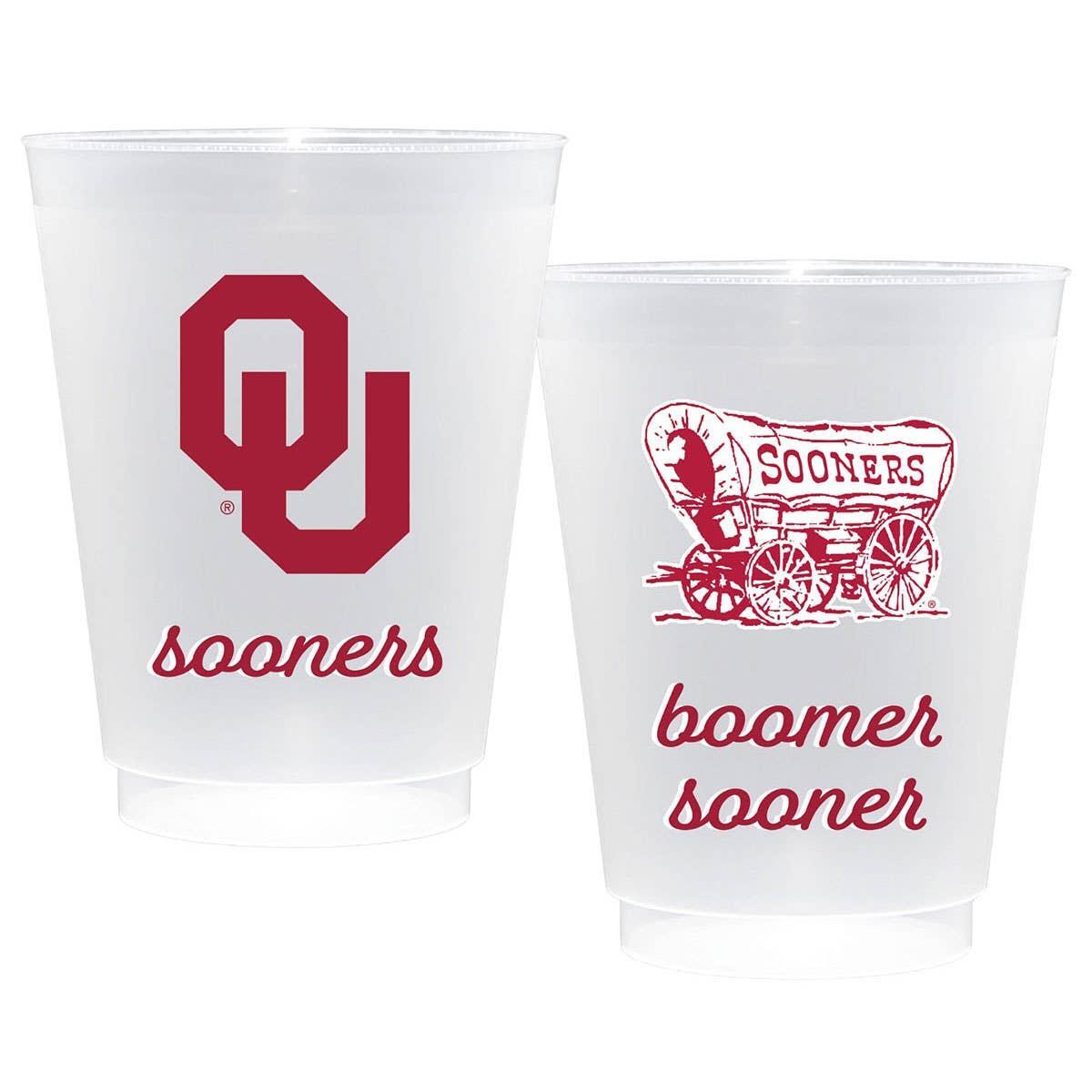 Canvas Style - Oklahoma Sooners NCAA Frost Flex Cups (Set of 10)