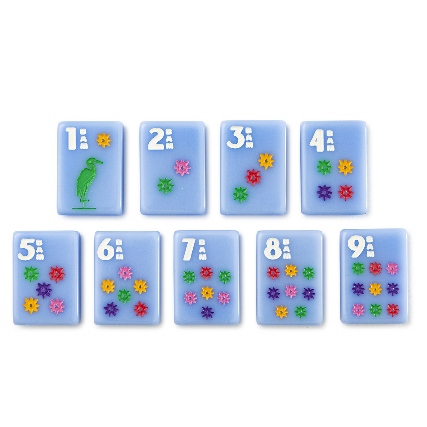 Amahj Line - Signature Engraved Tile Set- Blue