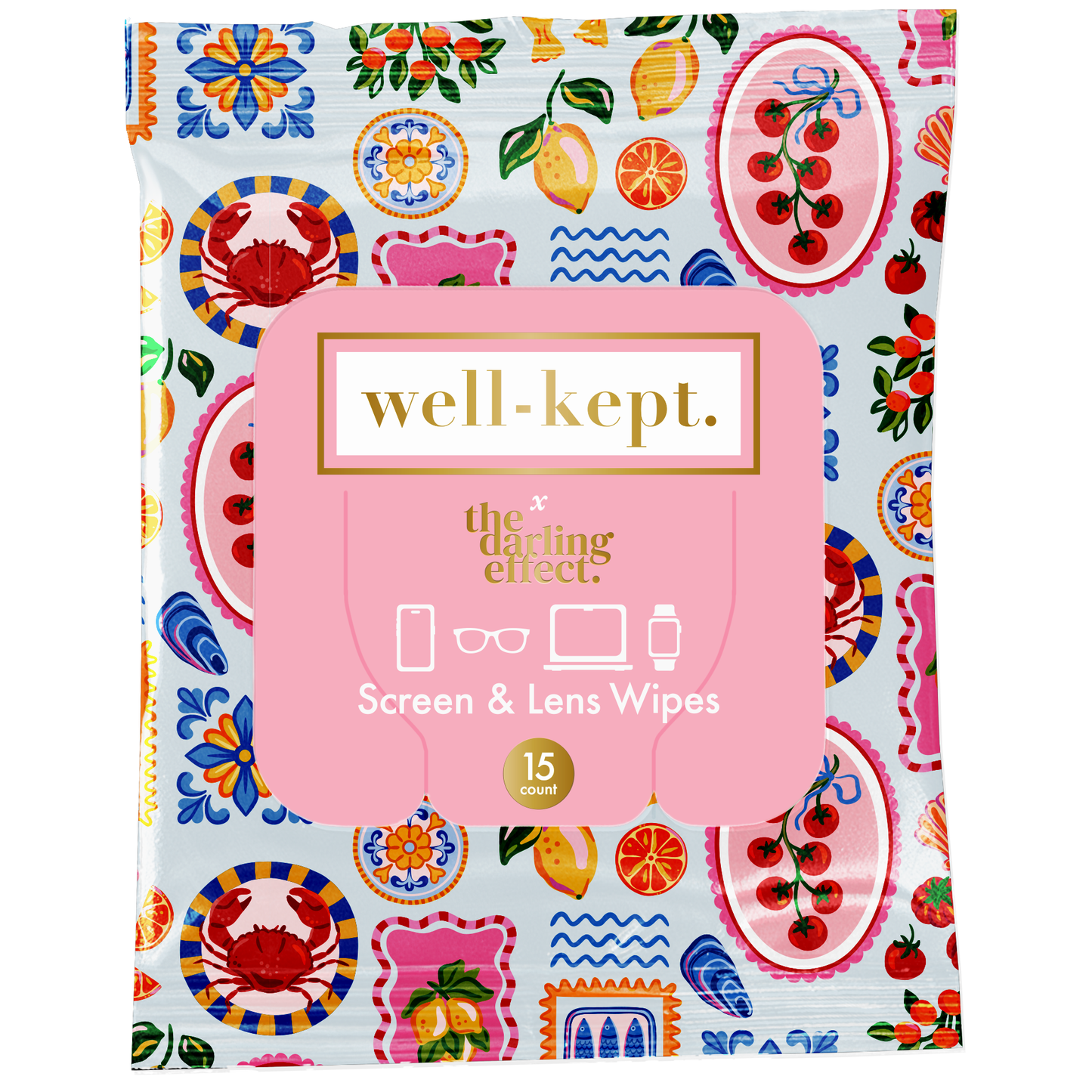 Well-Kept, Screen Wipes - CIAO BELLA SCREEN CLEANSING TOWELETTES / TECH WIPES
