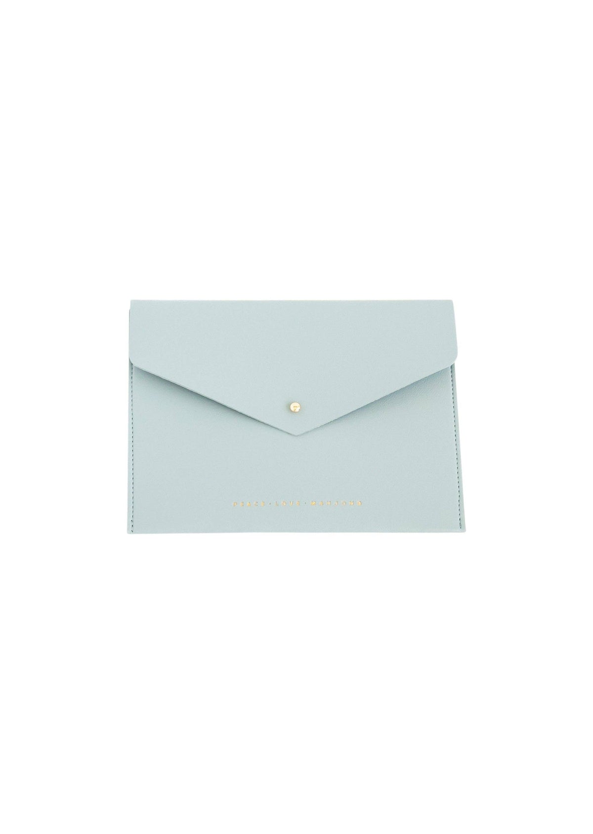 Peace Love Mahjong - Card Clutch: Hunter Green
