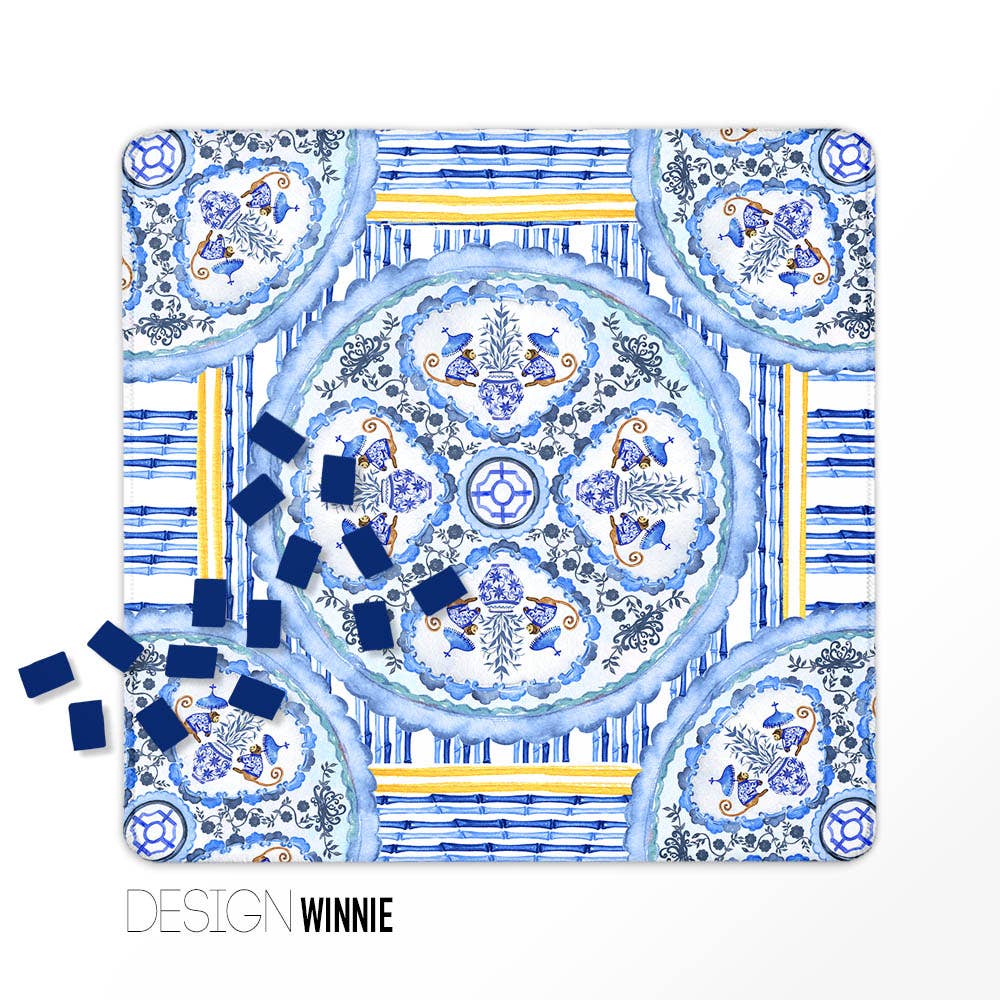 Boutique Monogram - Mahjong Mat:   Winnie / Neoprene with bag