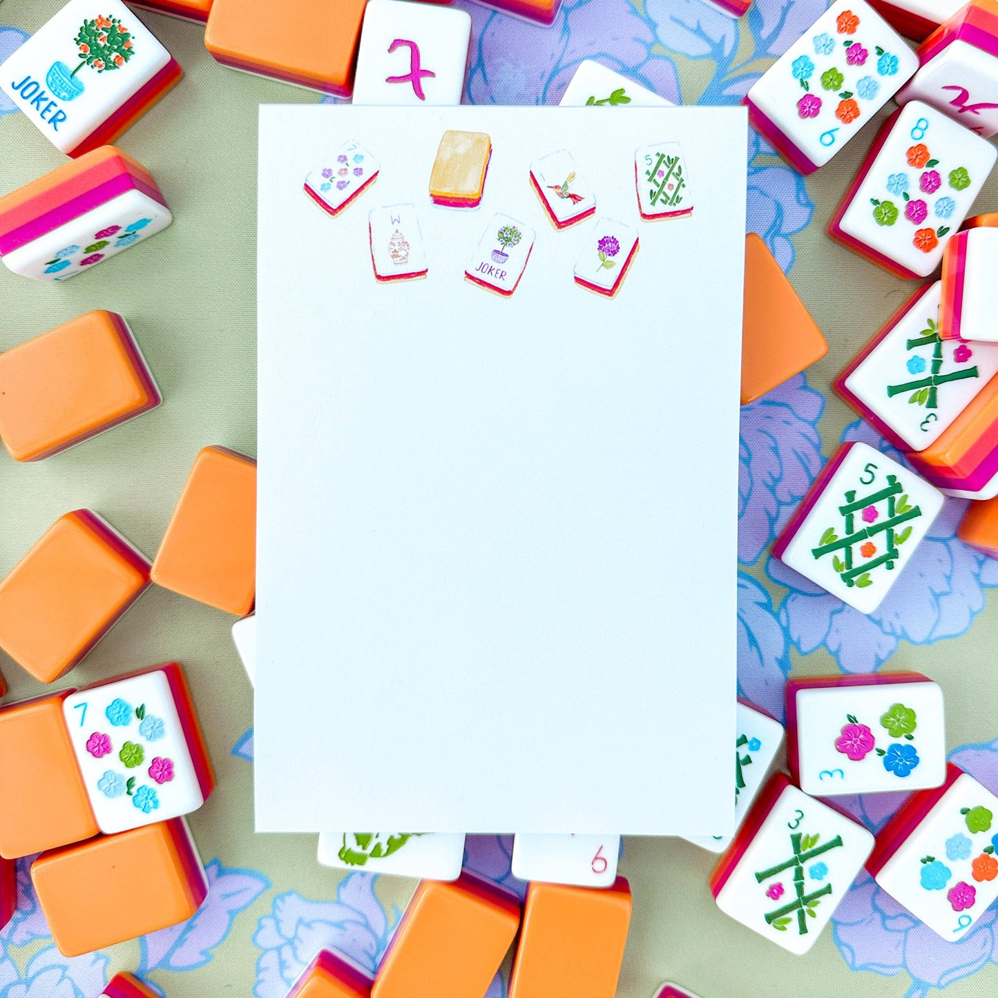 Taylor Paladino - Sunset Mahjong Tiles Notepad