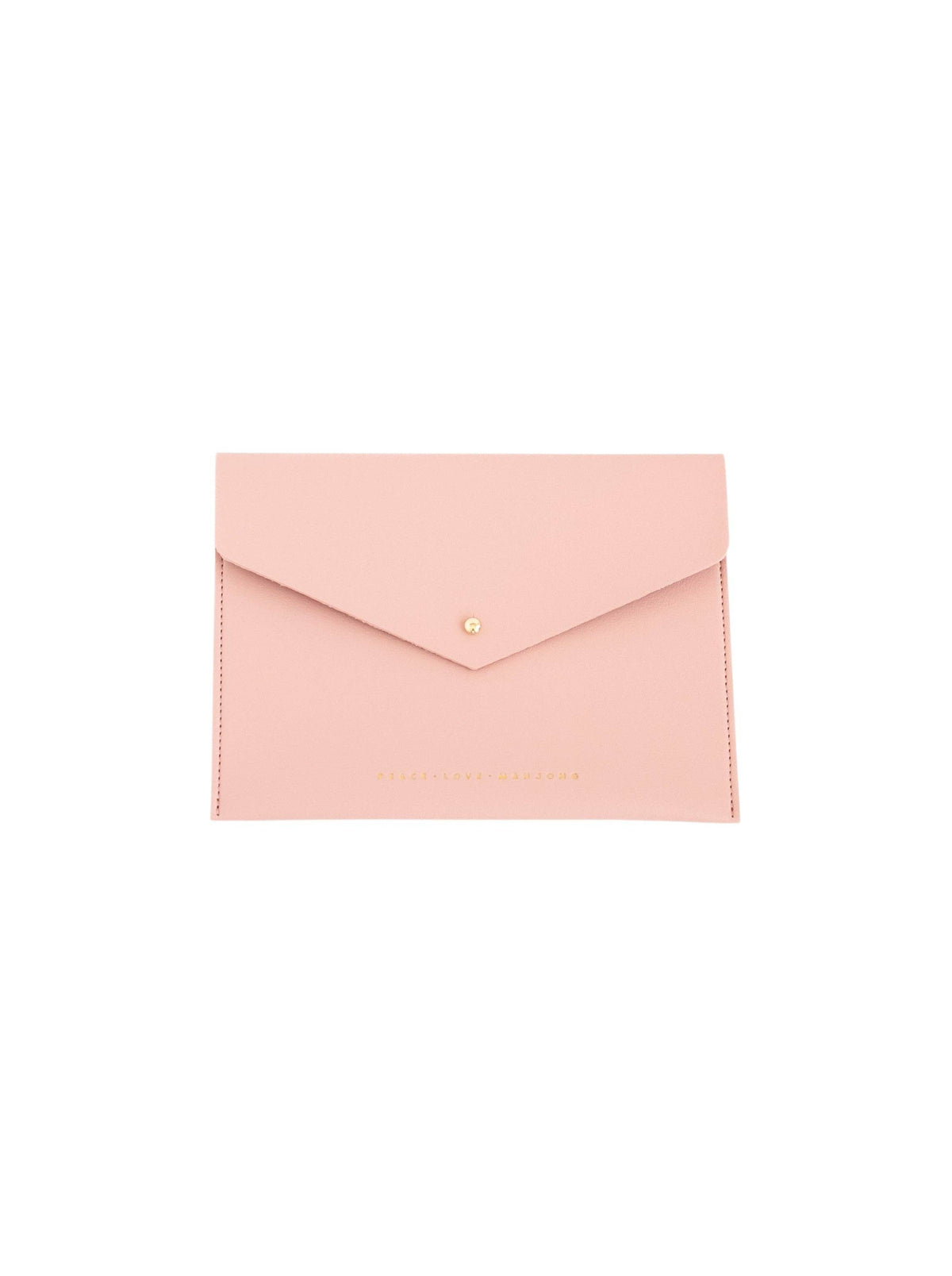 Peace Love Mahjong - Card Clutch: Hunter Green