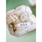 Gracefully Made Art - Delta Delta Delta Embroidered Keychain, Sorority