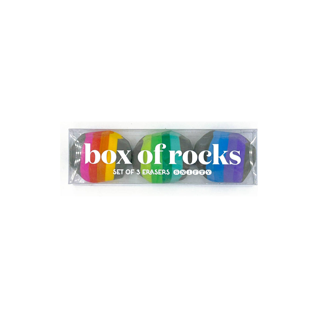 BOX OF ROCKS  ERASERS - DISPLAY of 12