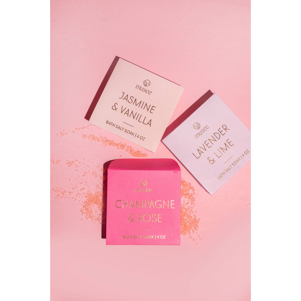 Champagne & Rose Mini Bath Salt Soak