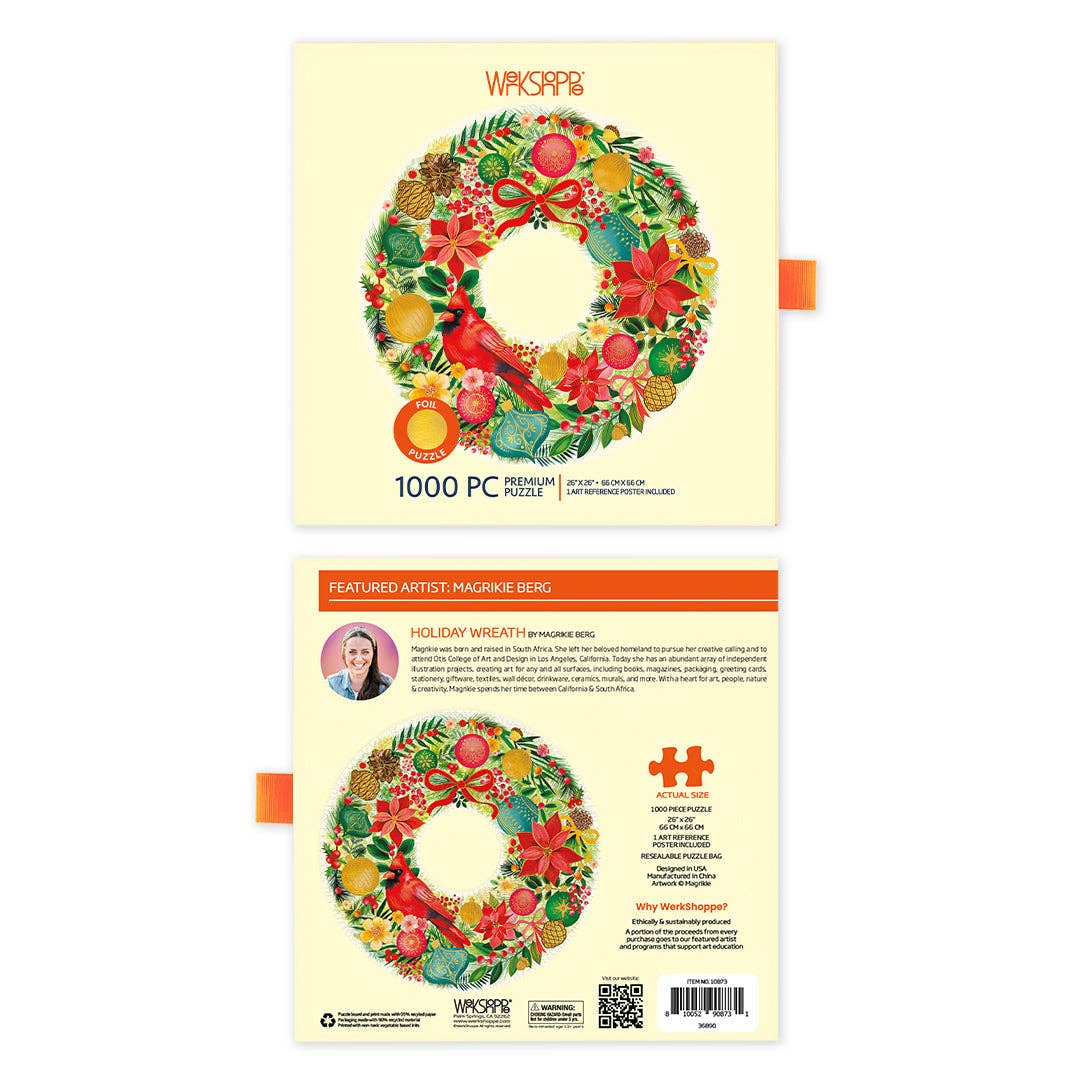 Holiday Wreath Christmas Puzzle