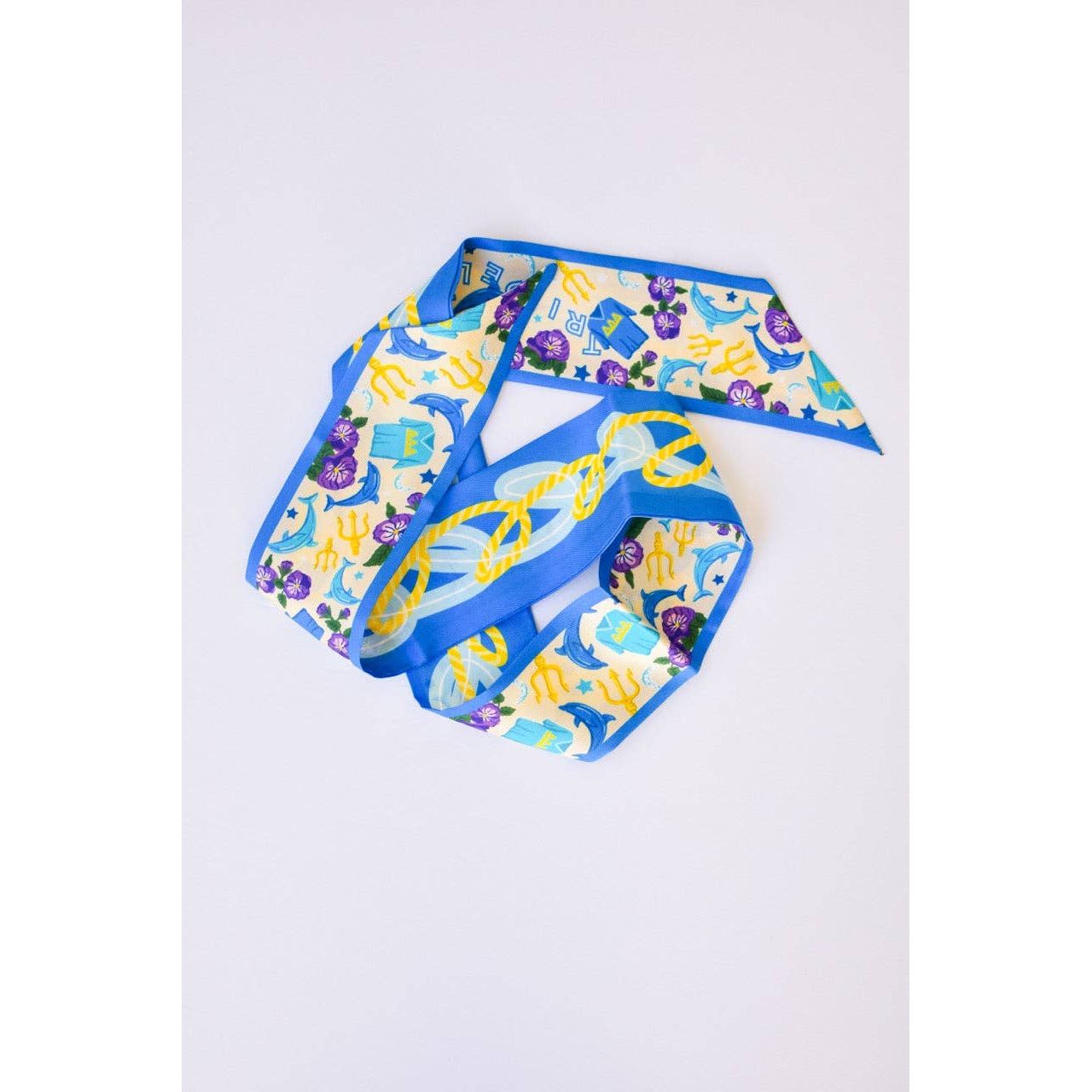 Saturday Silks - Tri Delta Skinny Scarf