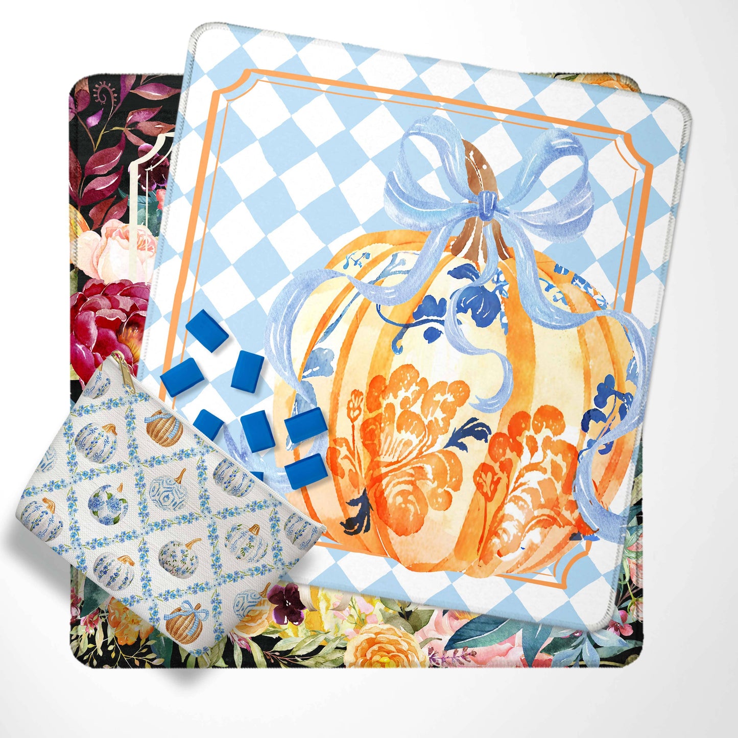 Boutique Monogram - Mahjong Mat 31", Neoprene, Fall 4 / Neoprene with bag