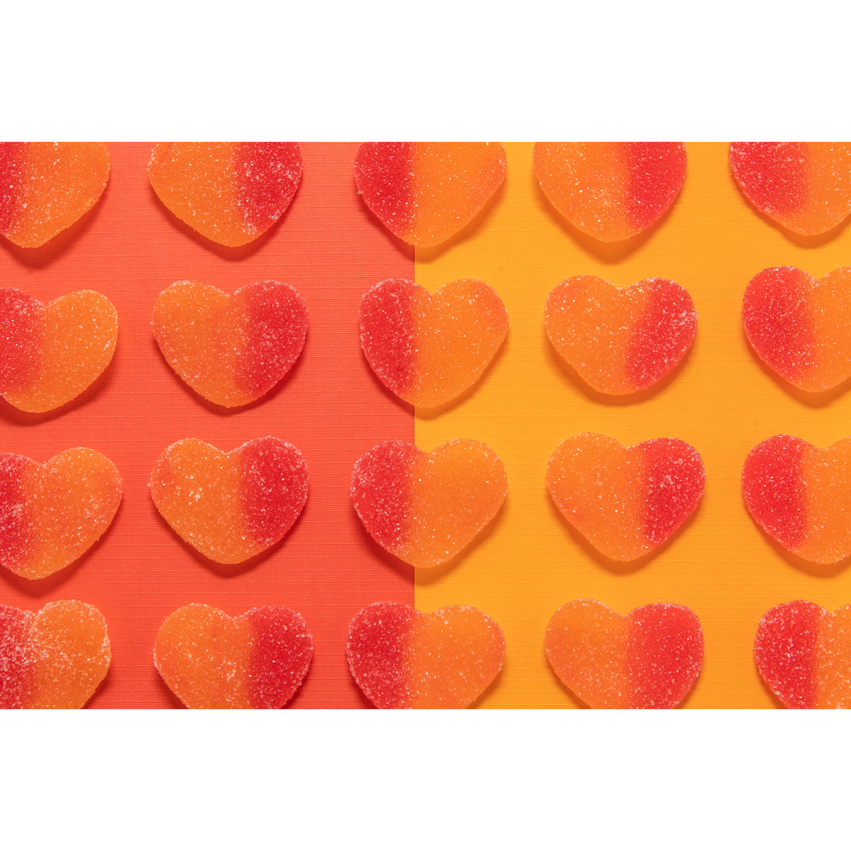 Peach Hearts Candy