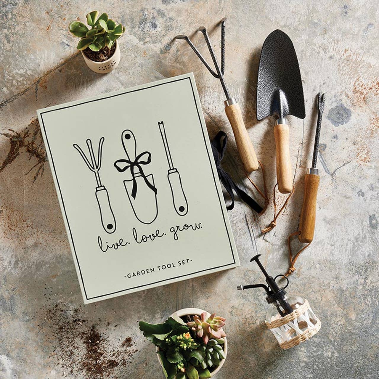 Santa Barbara Design Studio by Creative Brands - Garden Tool Set Book Box - Live Love Grow: Material