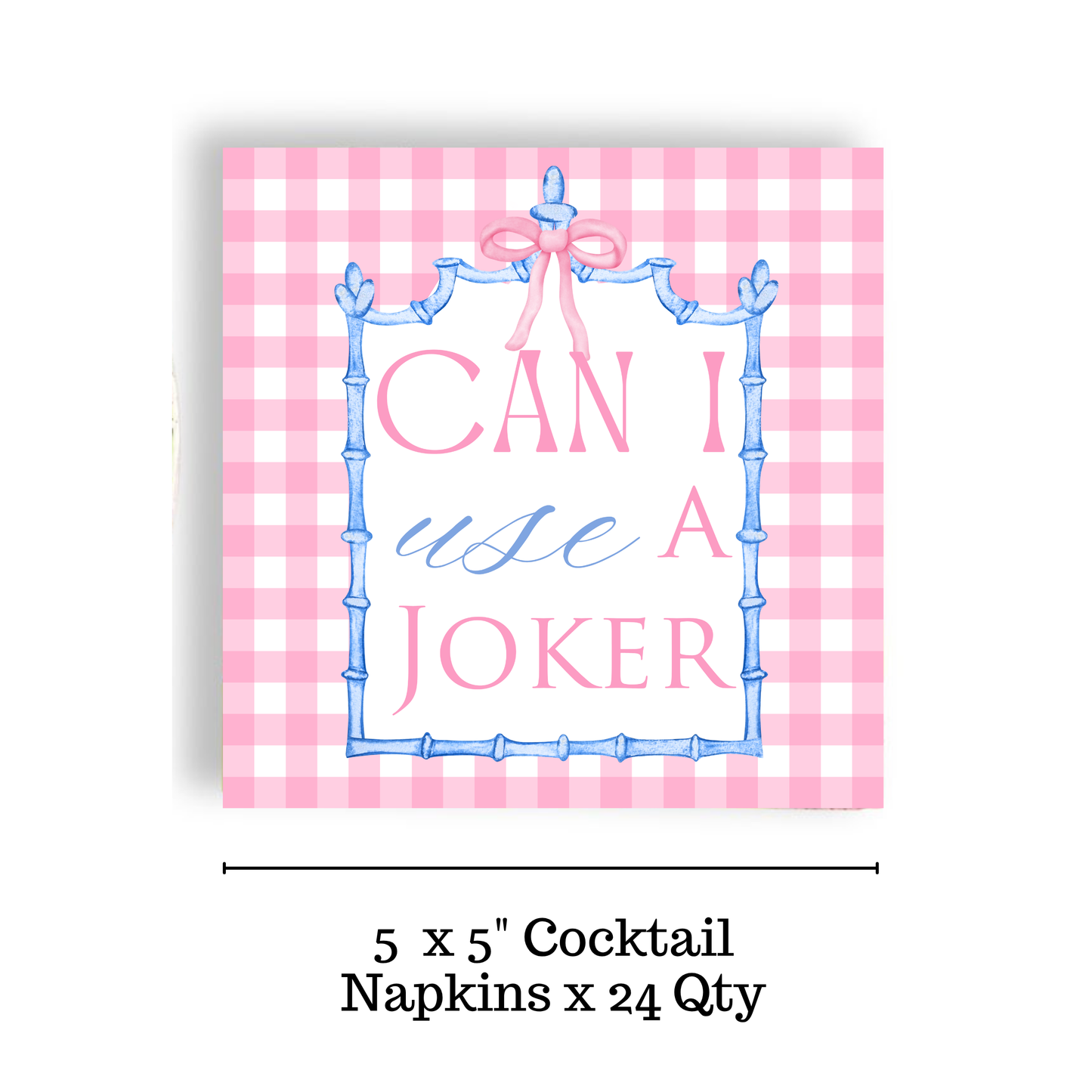 Mahjong "Can I Use a Joker?" 24ct Cocktail Napkins - Fabuplates