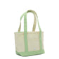 TRVL Design - MINI TOTE - COATED CANVAS With GINGHAM LEAF TRIM