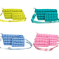 Peace Love Mahjong - Crossbody Travel Set Bag & Tile Pouch: Light Pink