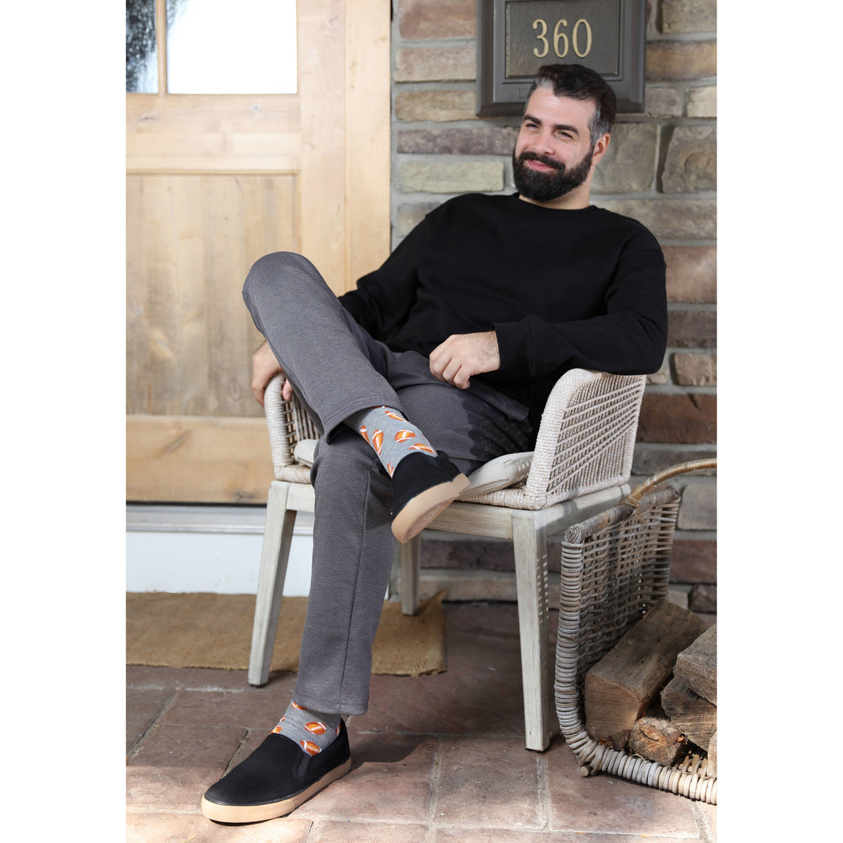 Football | Bamboo Blend Men's Crew Sock