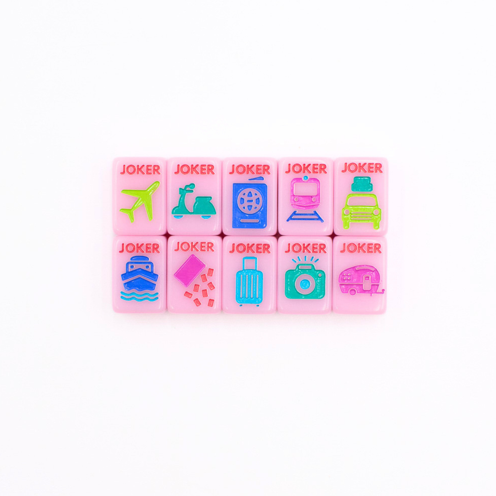 LIMITED TIME SALE  - My Fair Mahjong - MINI TRAVEL MAHJONG  |  Mini Anywhere Series  |  Pink