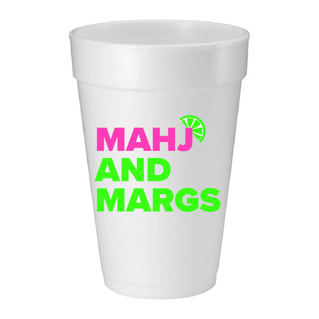 “MAHJ AND MARGS" FOAM CUPS