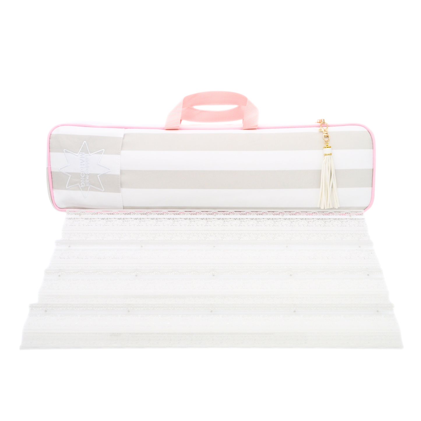 Middle & Main Mahjong - Traveling Tiles Mahjong Rack Bag (Grounded Grey)