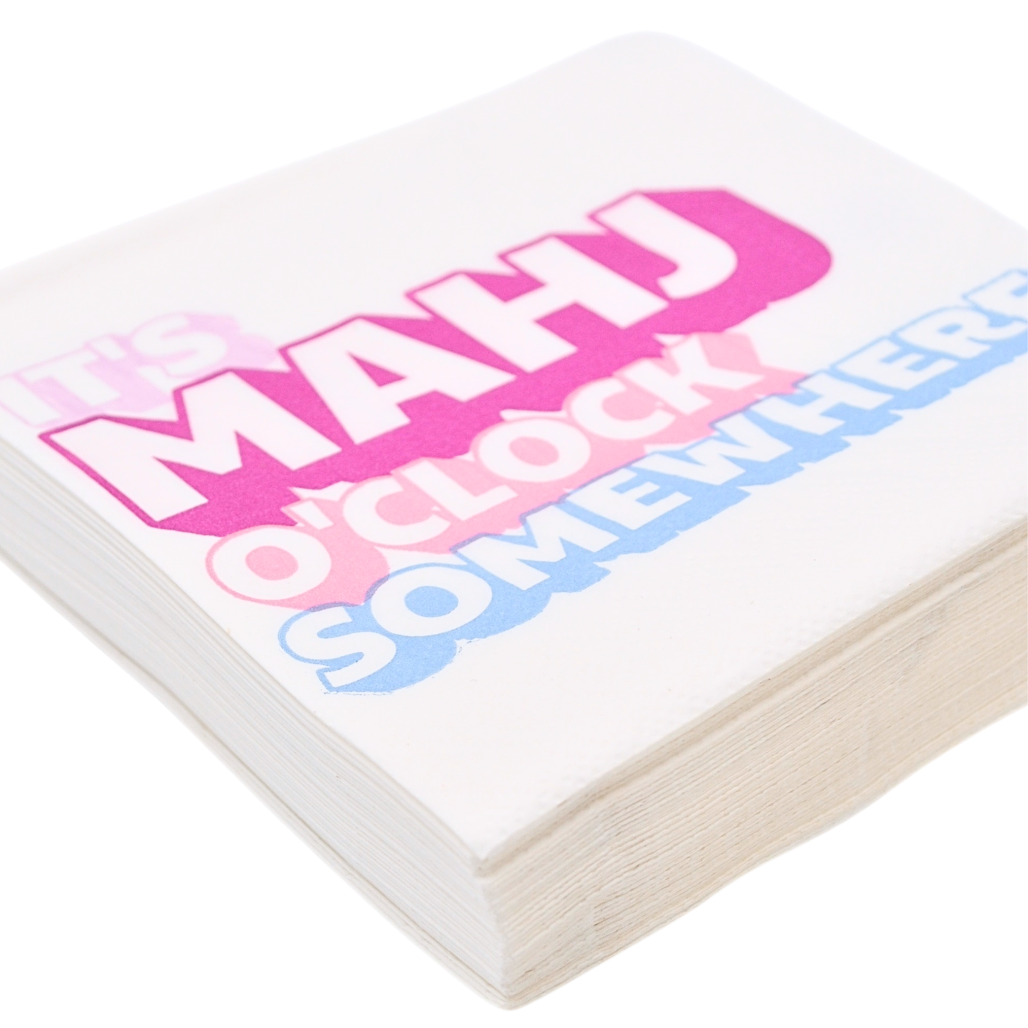 Middle & Main Mahjong - "It's Mahj O'Clock Somewhere" Cocktail Napkins