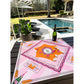 Anders Ruff Design Co. - 'Press for Mahjong' Mat | The Champagne & Mahj Collection: 33" x 33"