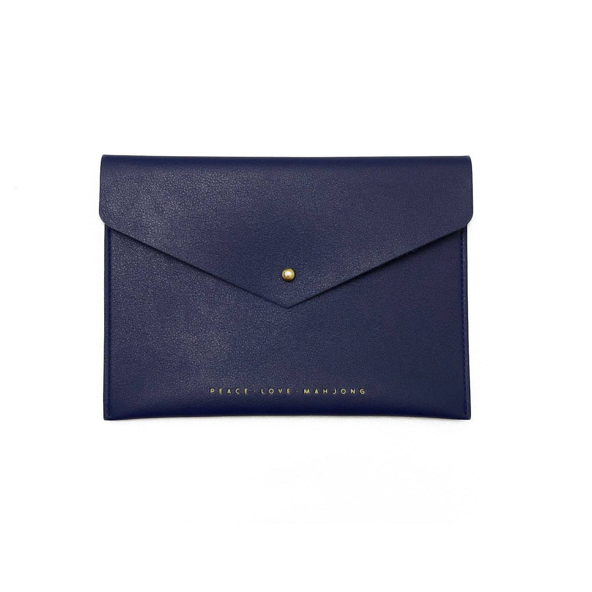 Peace Love Mahjong - Card Clutch: Serenity Blue - Large Size