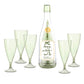 Santa Barbara Design Studio by Creative Brands - Acrylic Champagne Bottle + Glasses - Good Idea: Acrylic / Bottle: 11.5" H x 3.25" Dia | 6oz