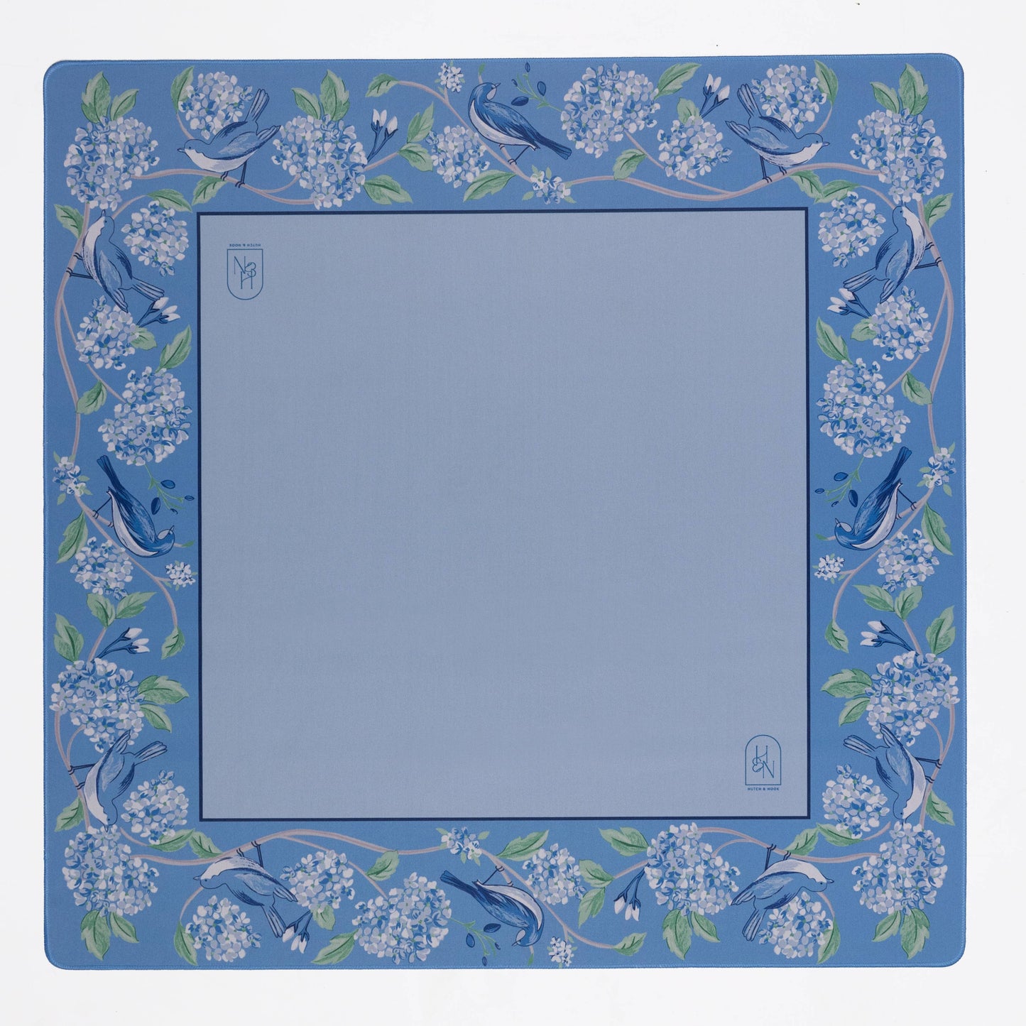 Hutch and Nook - Blue Hydrangea Bird Mat