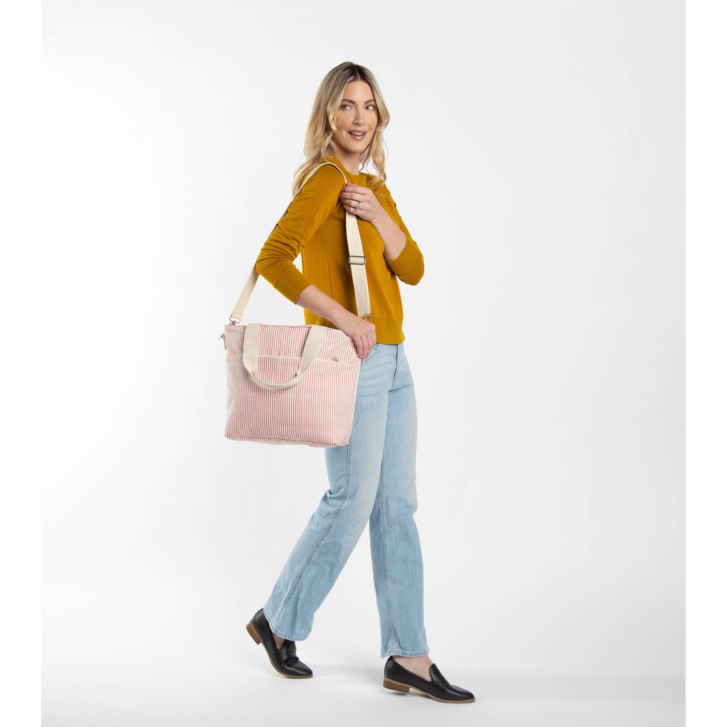 CB STATION - Stripes Cooler Tote: Gray