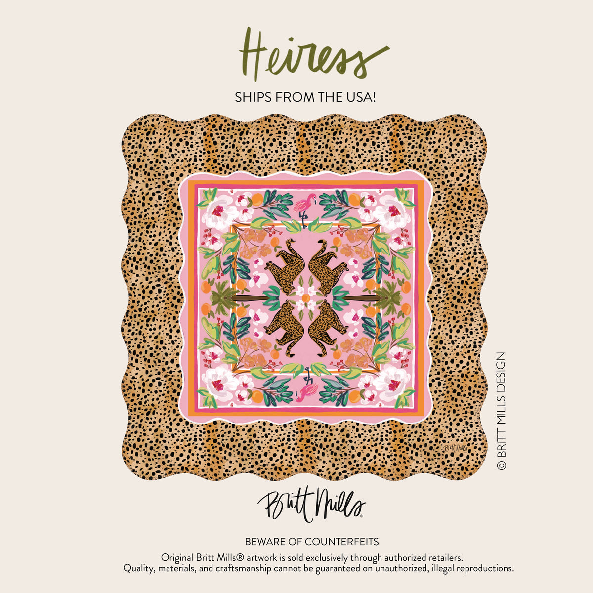 Britt Mills Design - Neoprene Mahjong Mats : Heiress