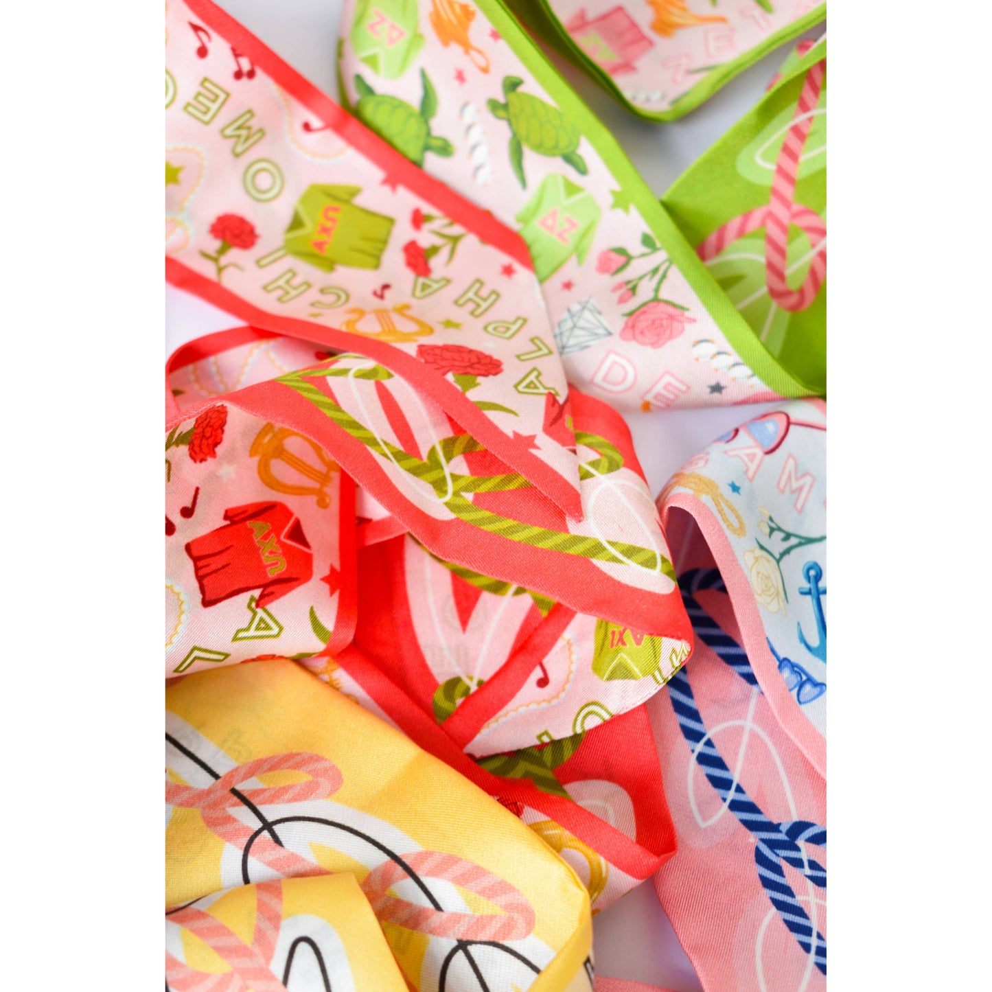 Saturday Silks - Alpha Chi Omega Skinny Scarf