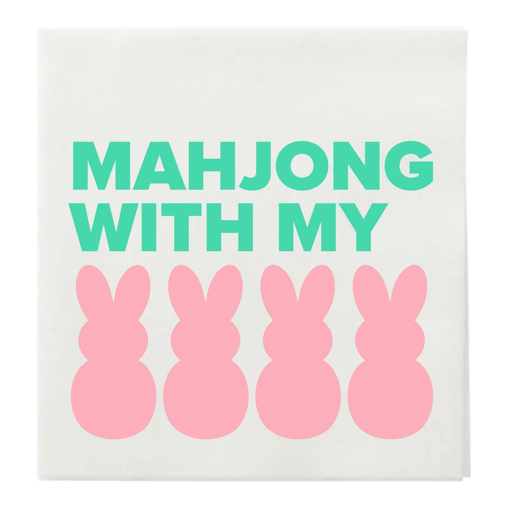 "MAHJONG WITH MY PEEPS" COCKTAIL NAPKINS