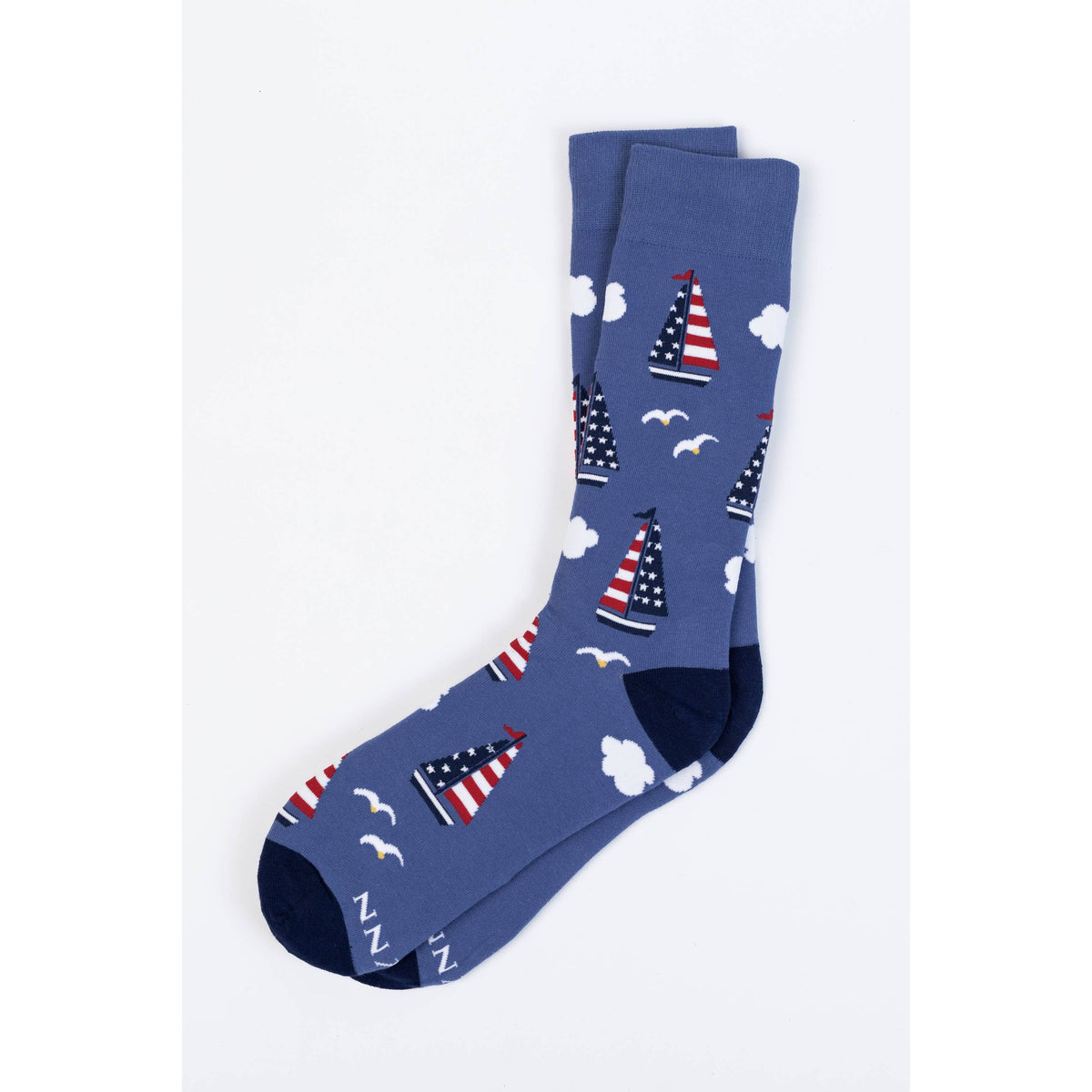 Starboard & Stripes | Patriotic Sailboats Socks