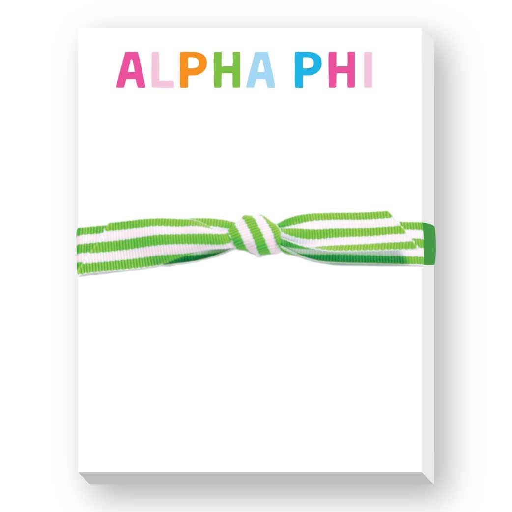 Donovan Designs - SORORITY GREEK RAINBOW MINI NOTEPAD: GAMMA PHI BETA
