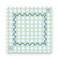 Peace Love Mahjong - Mahjong Mats - Plaid & Stripes: Whimsy Plaid - Seaside Spritz