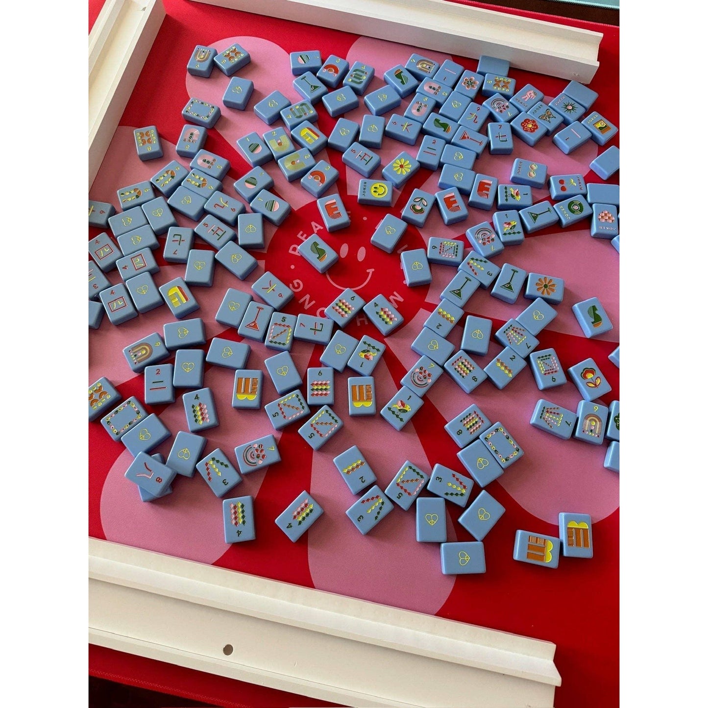 Peace Love Mahjong - Mod Tiles - French Blue: French Blue