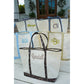 Standard Canvas Tote - Fall Collection | Customizable: Chocolate Stripes - KENZKUSTOMZ