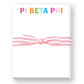 Donovan Designs - SORORITY GREEK RAINBOW MINI NOTEPAD: GAMMA PHI BETA