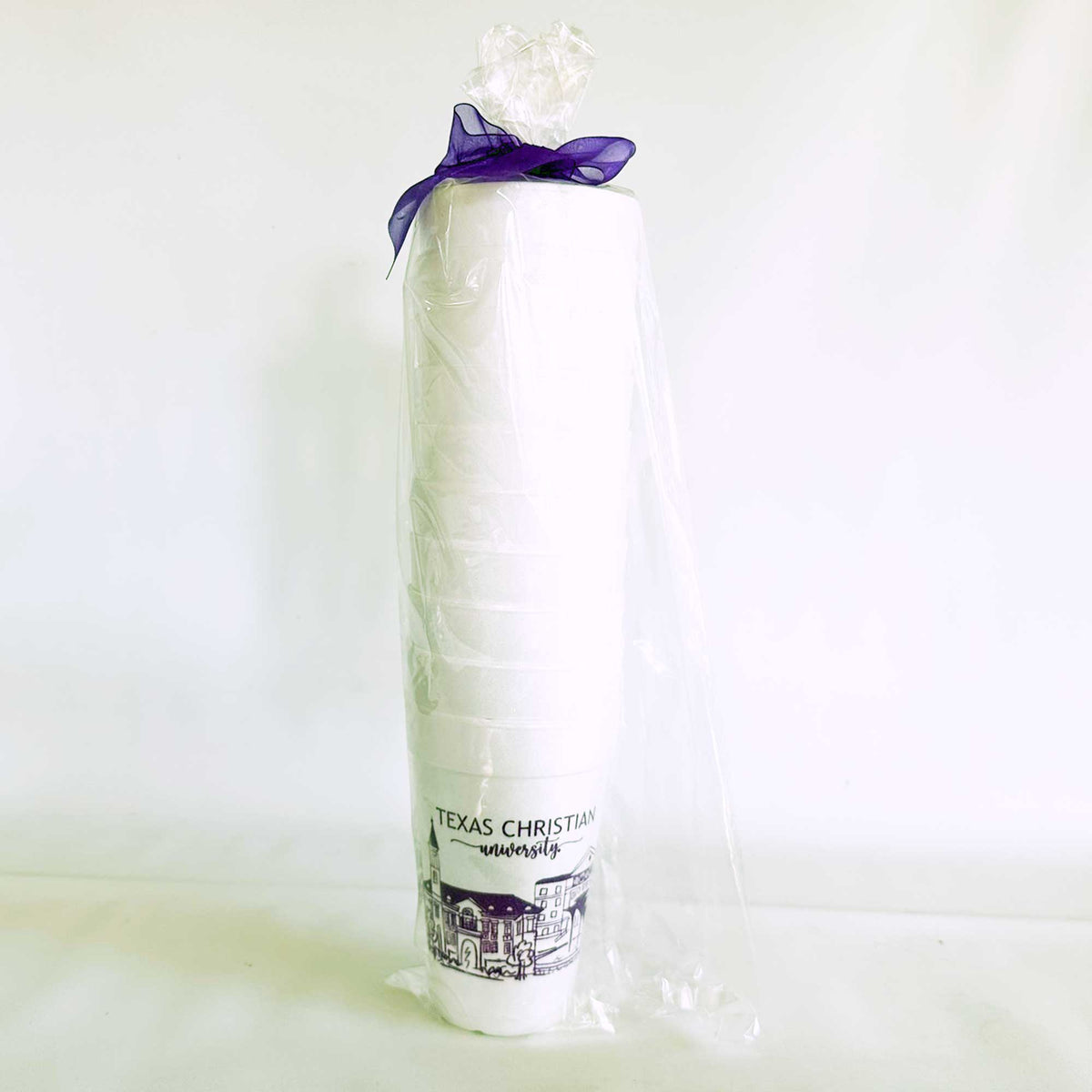 TCU Skyline Foam Cups